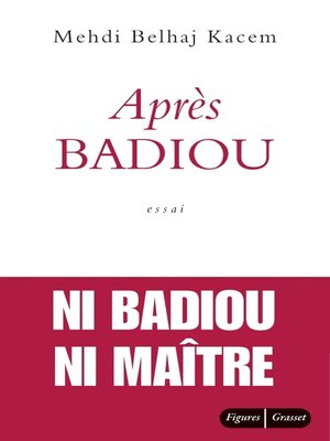 cover image of Après Badiou